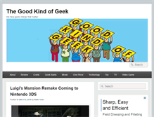 Tablet Screenshot of goodkindofgeek.com